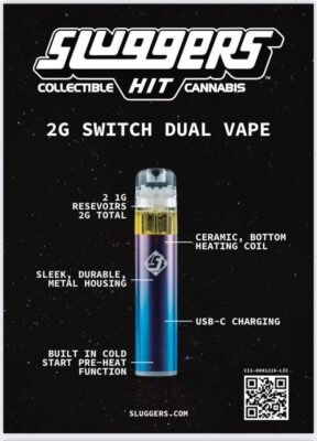 Sluggers Hit 2G Switch Dual Vape